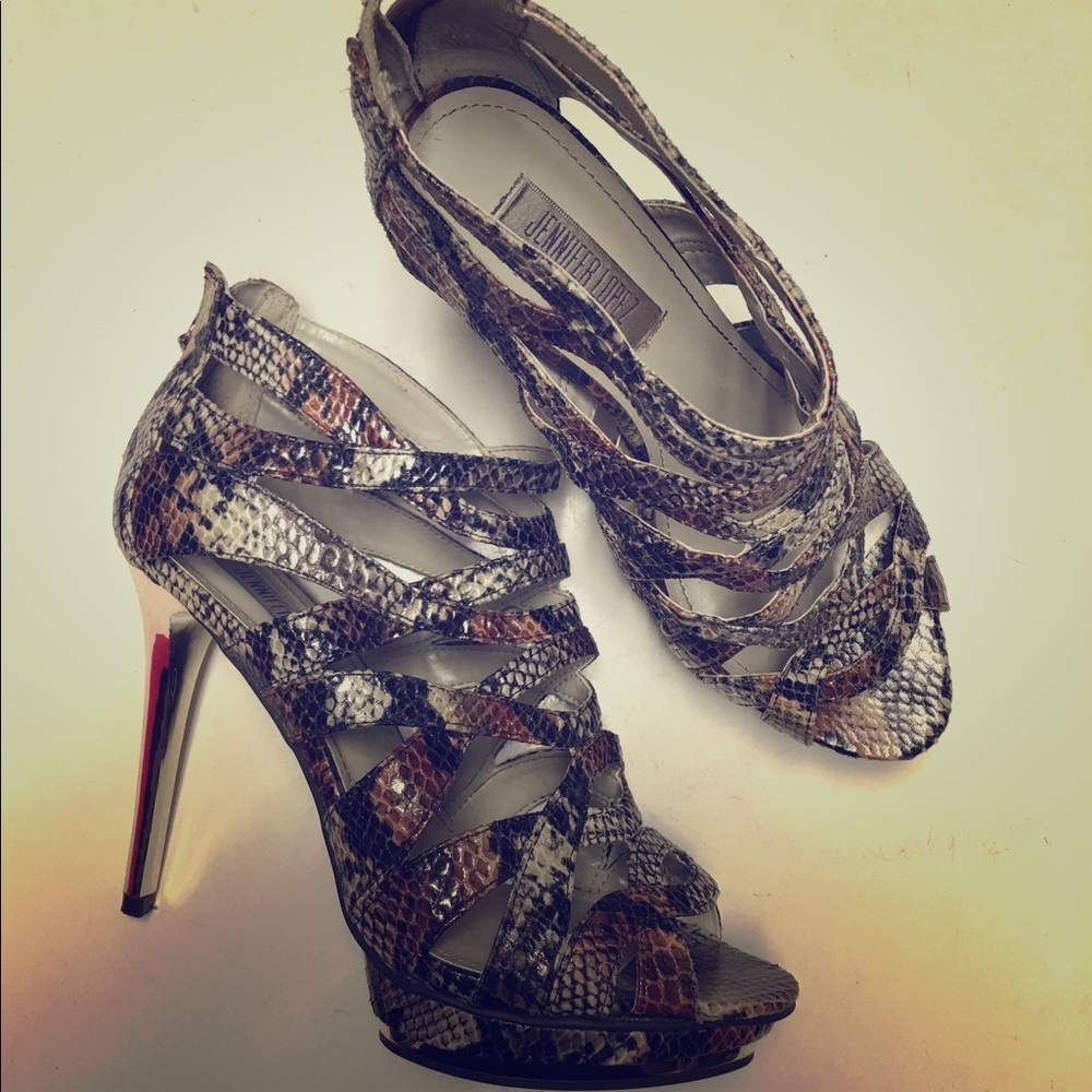 JLo stiletto faux snake skin SIZE 9